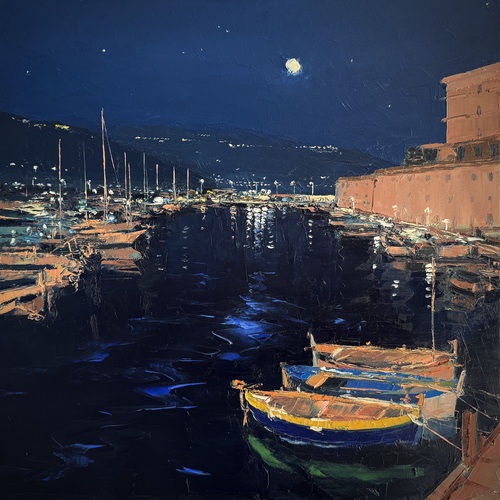 Moonlight Over Port de Cap Ferrat